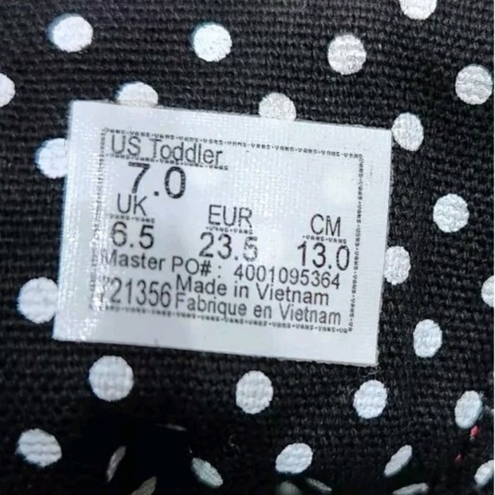 Vans Off The Wall Floral Roses Girls Toddler Size 7 Pink Purple‎ - Picture 8 of 8